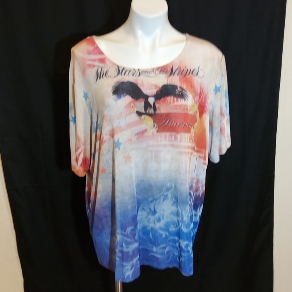 PLUS SIZE America shirt - Picture 1 of 4